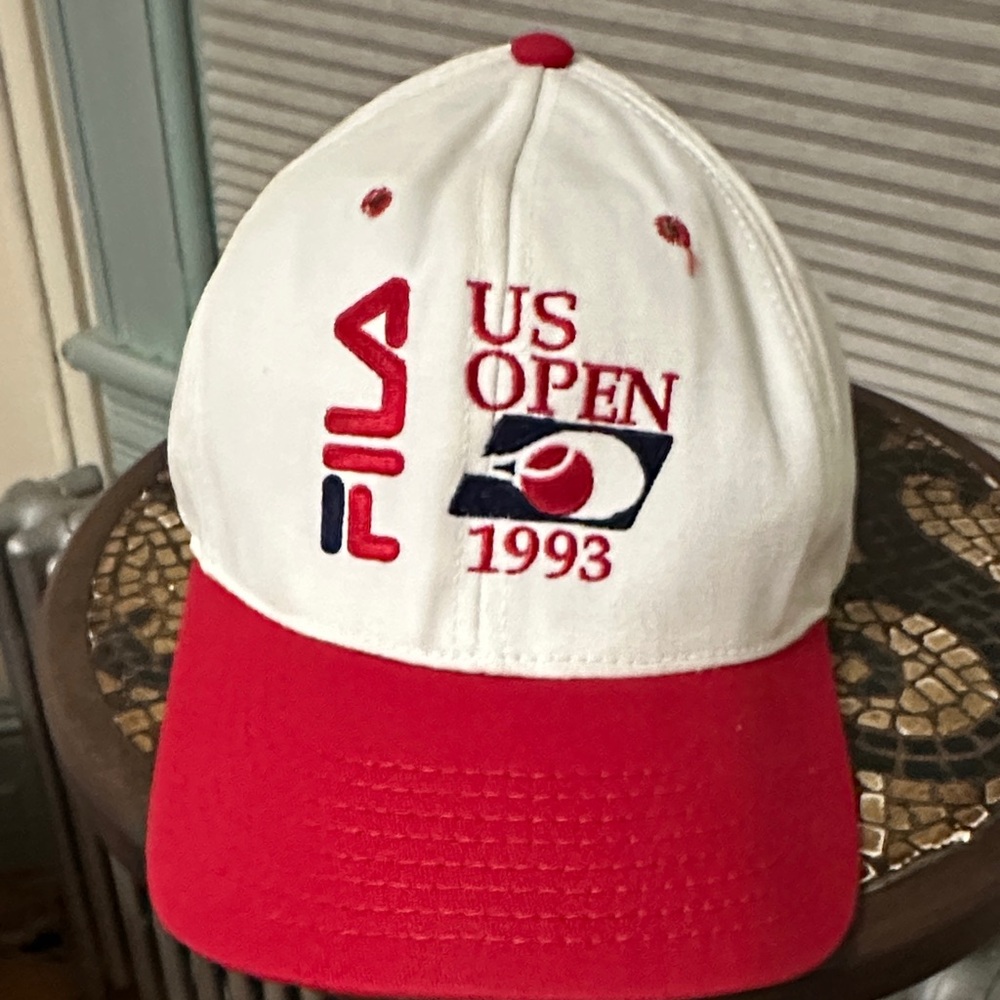 Fila US Open 1993 Red and White Cap Vintage